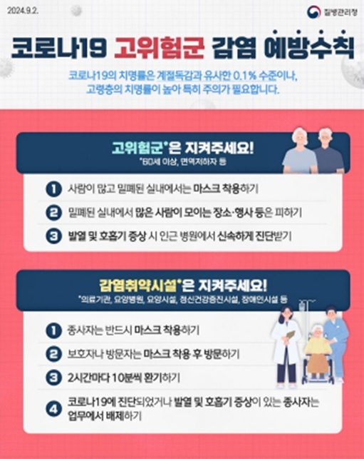 코로나19 확산 방지를 위한 시민 예방수칙 안내문