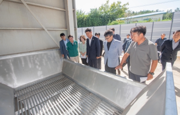 고성군, 토성 DSC 투입구 증설 완료…처리능력 두 배로 향상