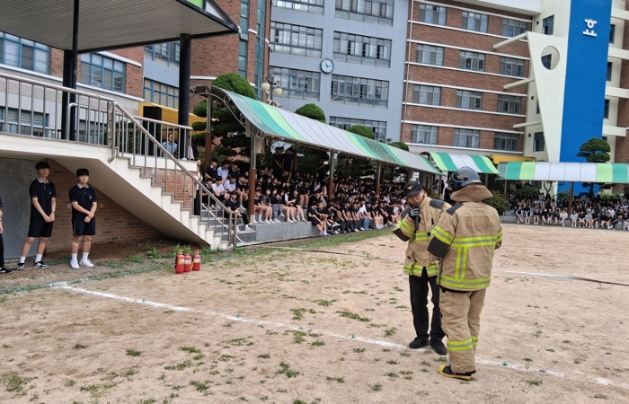 계양소방서, 효성고등학교 대상 공공기관 합동소방훈련