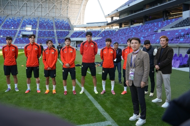 히로시마 스타디움 방문 및 선수단 격려