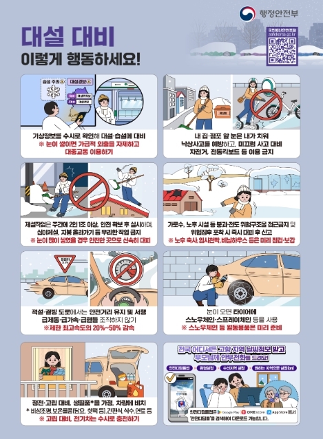 국민행동요령(대설)