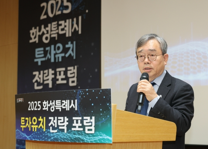 조승문 화성특례시 제2부시장이 인사말씀을 하고 있다