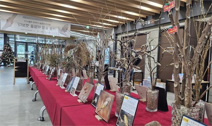 평택시 배다리도서관, 생태 전시회 '겨울 숲의 비밀을 엿보다' 운영